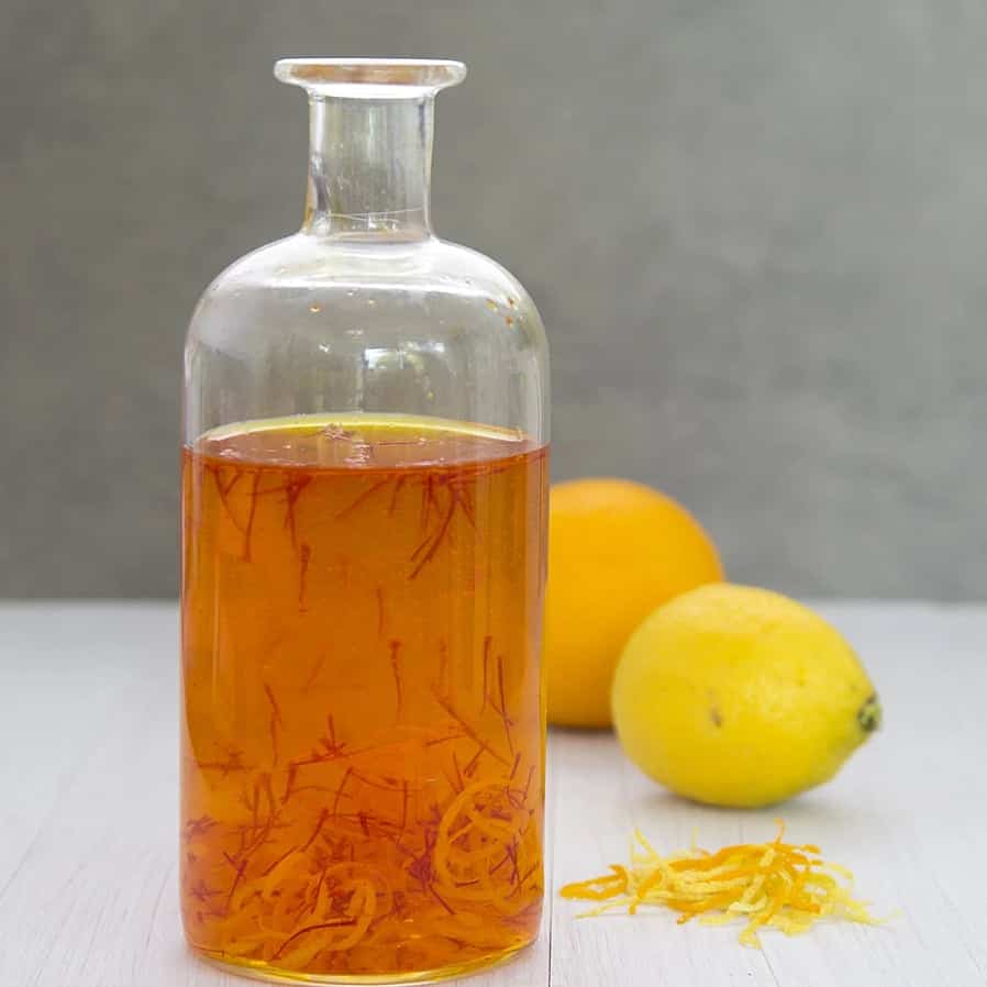 Recept Citrus, saffran, snaps