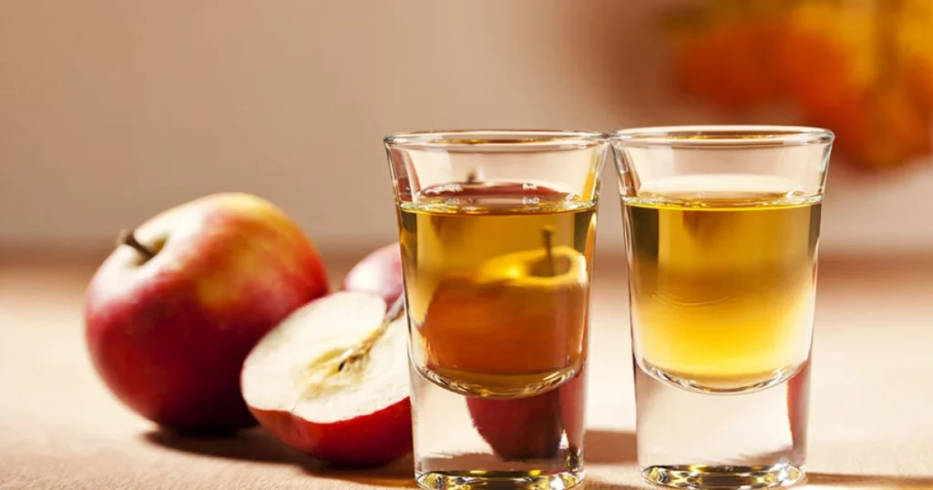 fläder, äpple, snaps